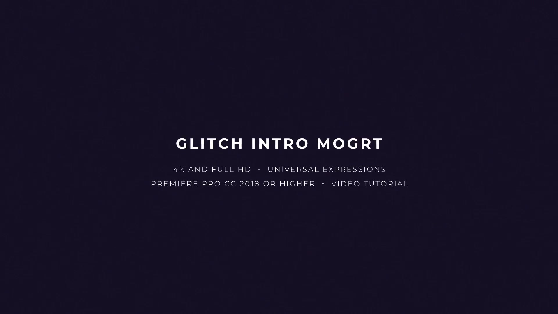 Glitch Intro Mogrt Videohive 22698598 Premiere Pro Image 3