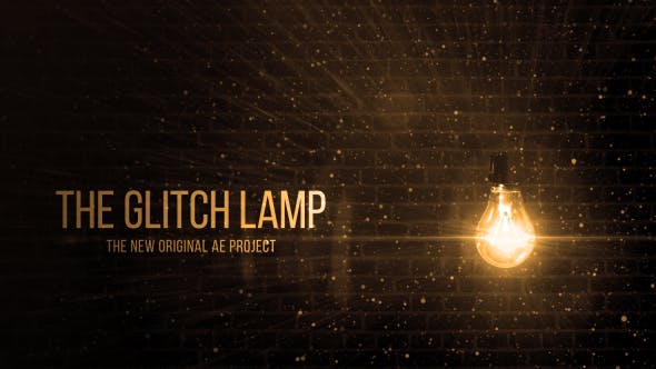 Glitch Lamp Logo Reveal - 13513267 Videohive Download