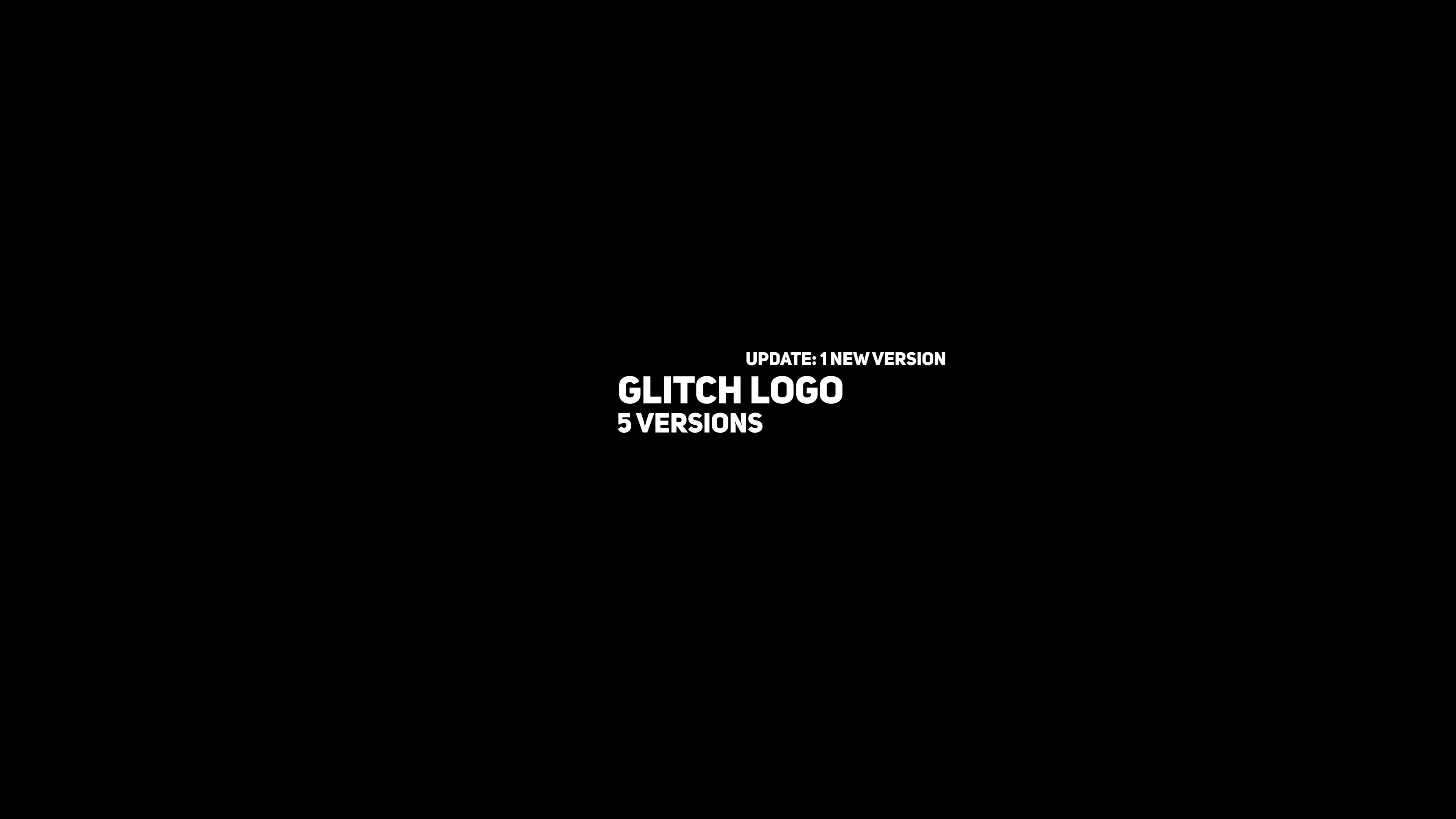 Glitch Logo 5in1 Videohive 28031186 After Effects Image 1