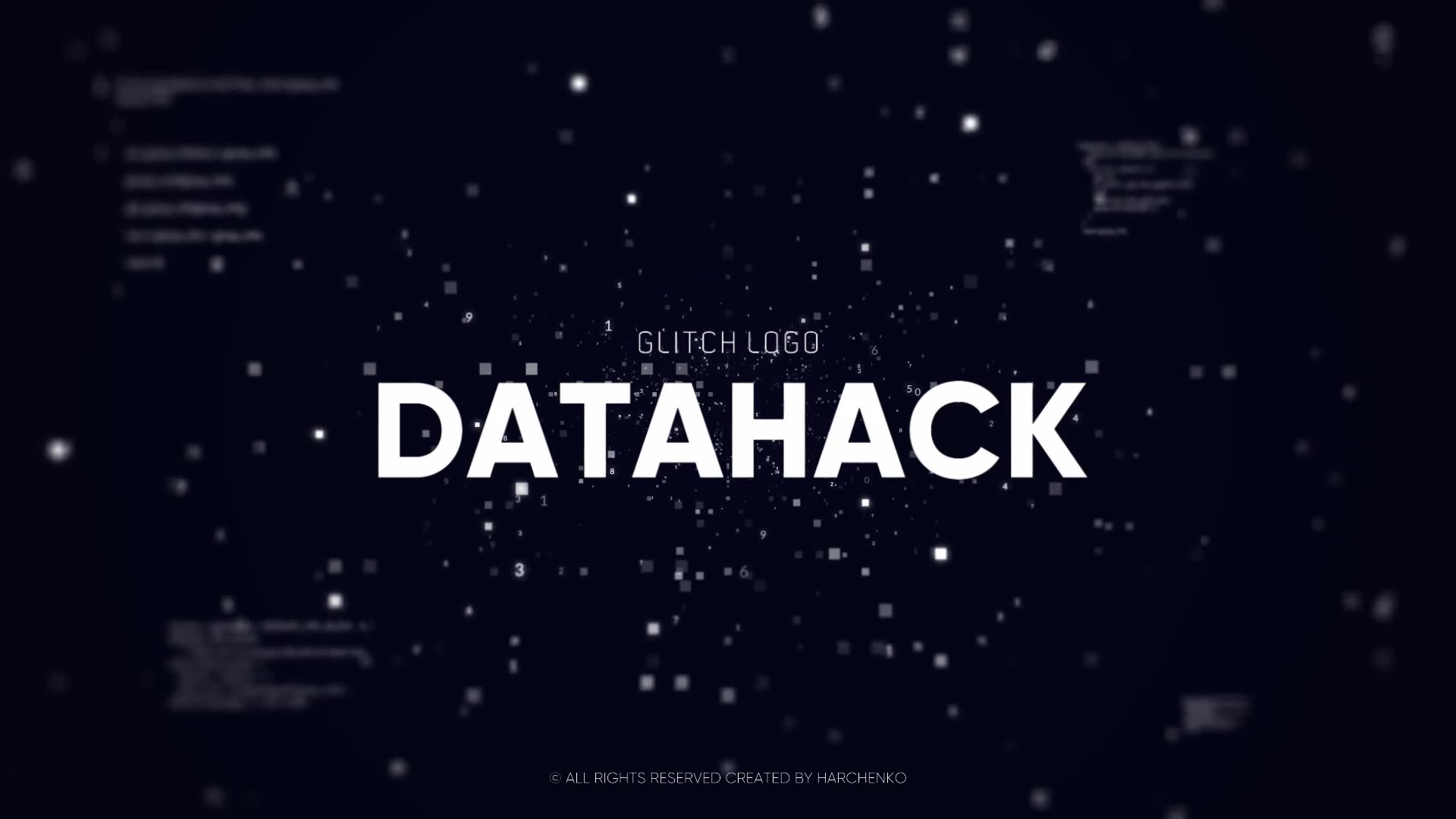Glitch Logo Data Hack // DaVinci Resolve Videohive 32922176 DaVinci Resolve Image 10