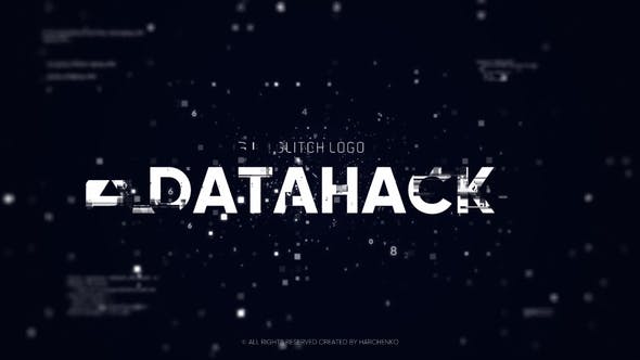 Glitch Logo Data Hack // DaVinci Resolve - Download Videohive 32922176