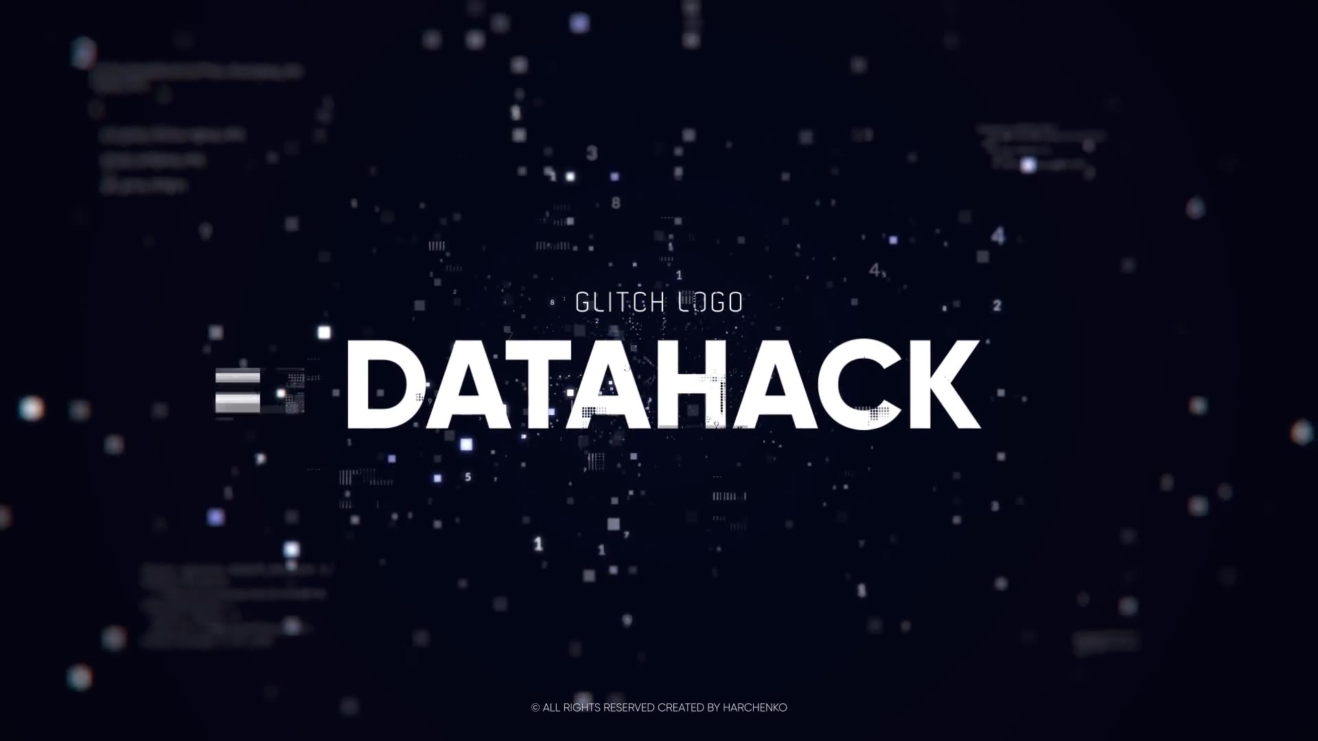 Glitch Logo Data Hack Videohive 22905517 After Effects Image 2