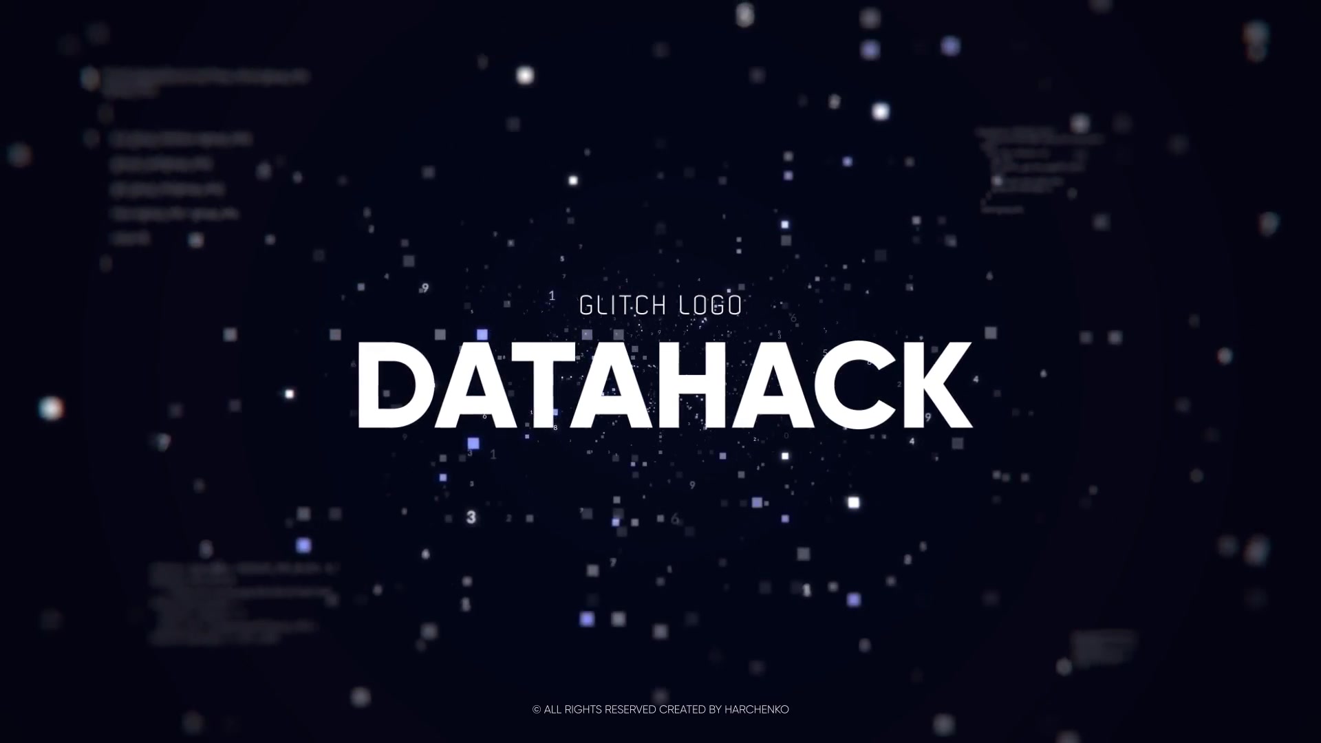 Glitch Logo Data Hack Videohive 22905517 After Effects Image 3