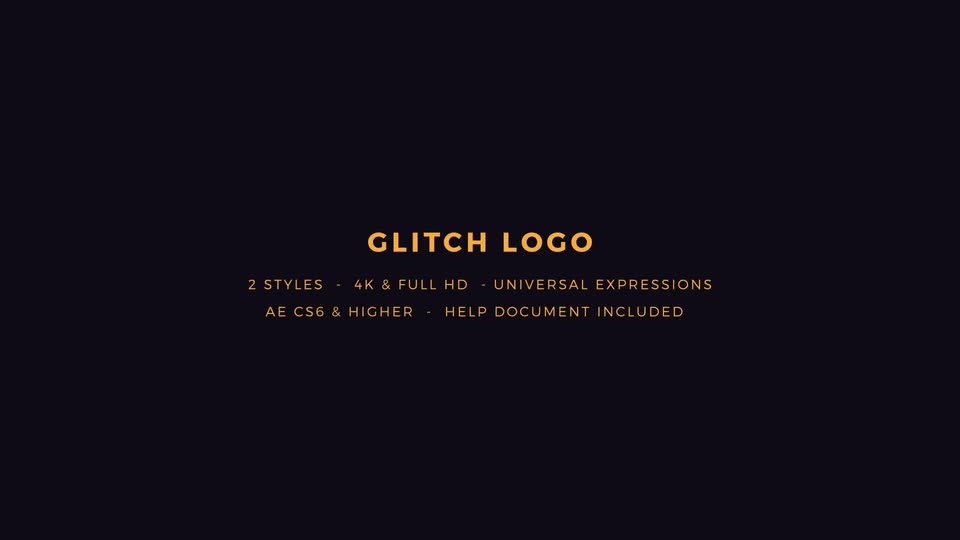 Glitch Logo Videohive 20285467 After Effects Image 1