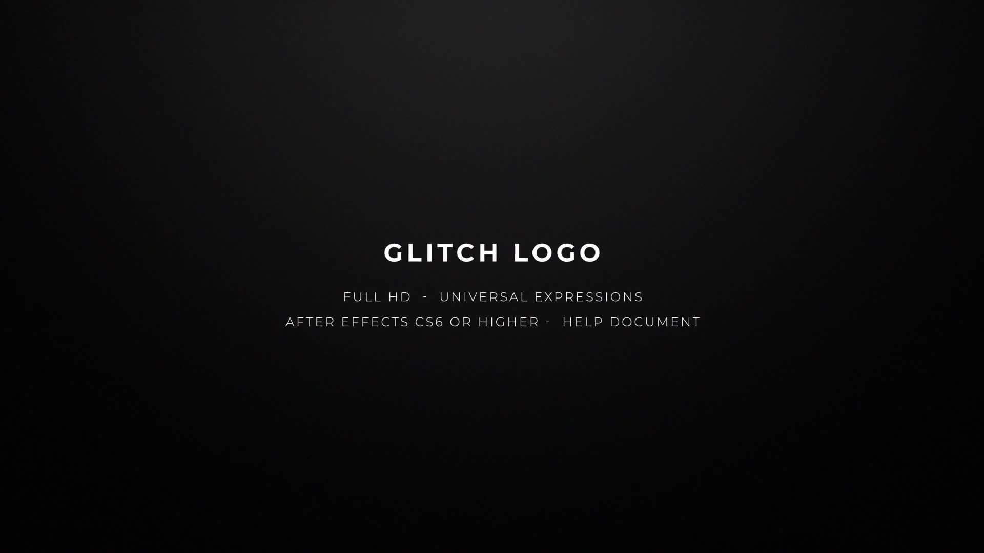 Glitch Logo Videohive 22807299 After Effects Image 1