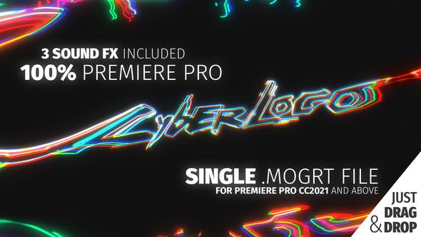 Glitch Logo For Premiere Pro MOGRT - 33241864 Download Videohive