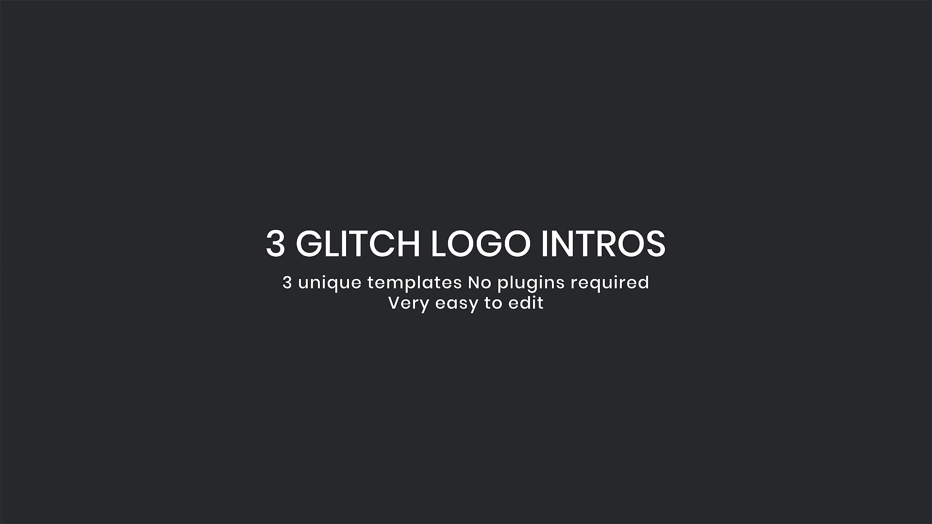 Glitch Logo Intro Videohive 26896488 After Effects Image 2