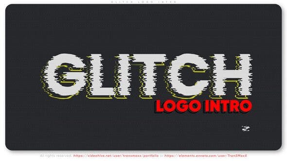 Glitch Logo Intro - Videohive 26896488 Download