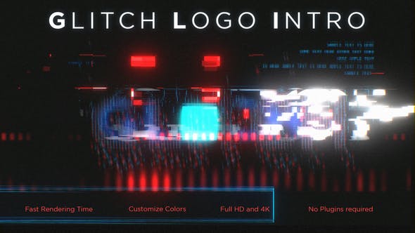 Glitch Logo Intro - Videohive Download 23810378