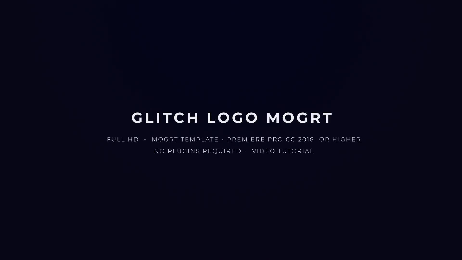 Glitch Logo Mogrt Videohive 22871341 Premiere Pro Image 1