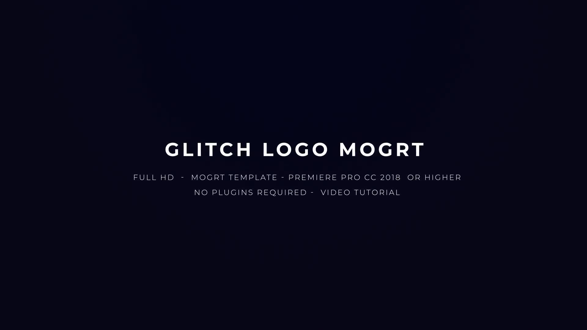 Glitch Logo Mogrt Videohive 22871341 Premiere Pro Image 2