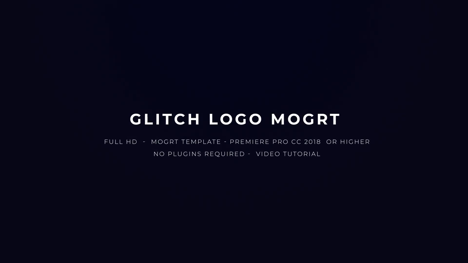 Glitch Logo Mogrt Videohive 22871341 Premiere Pro Image 3