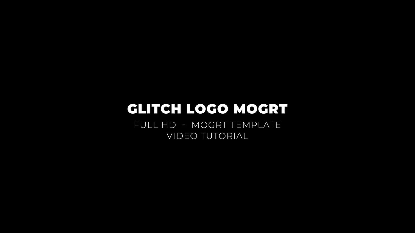 Glitch Logo Mogrt Videohive 24311897 Premiere Pro Image 2