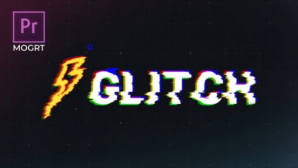 Glitch Logo Premiere Pro MOGRT - 25745727 Download Videohive