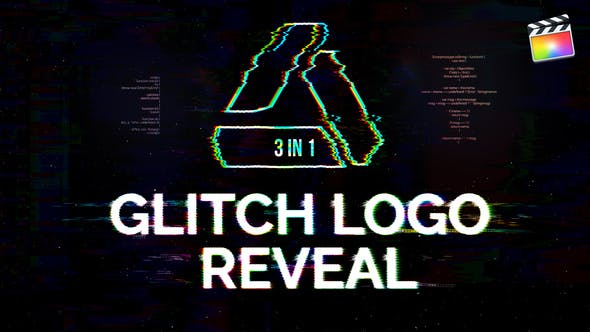 Glitch Logo Reveal | For Final Cut & Apple Motion - Videohive Download 32794232