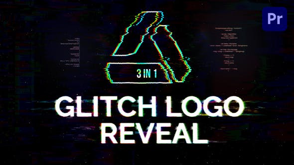 Glitch Logo Reveal | Mogrt - Videohive Download 34014670
