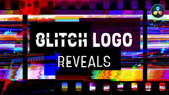 Glitch Logo Reveals | For DaVinci Resolve - 36422103 Videohive Download