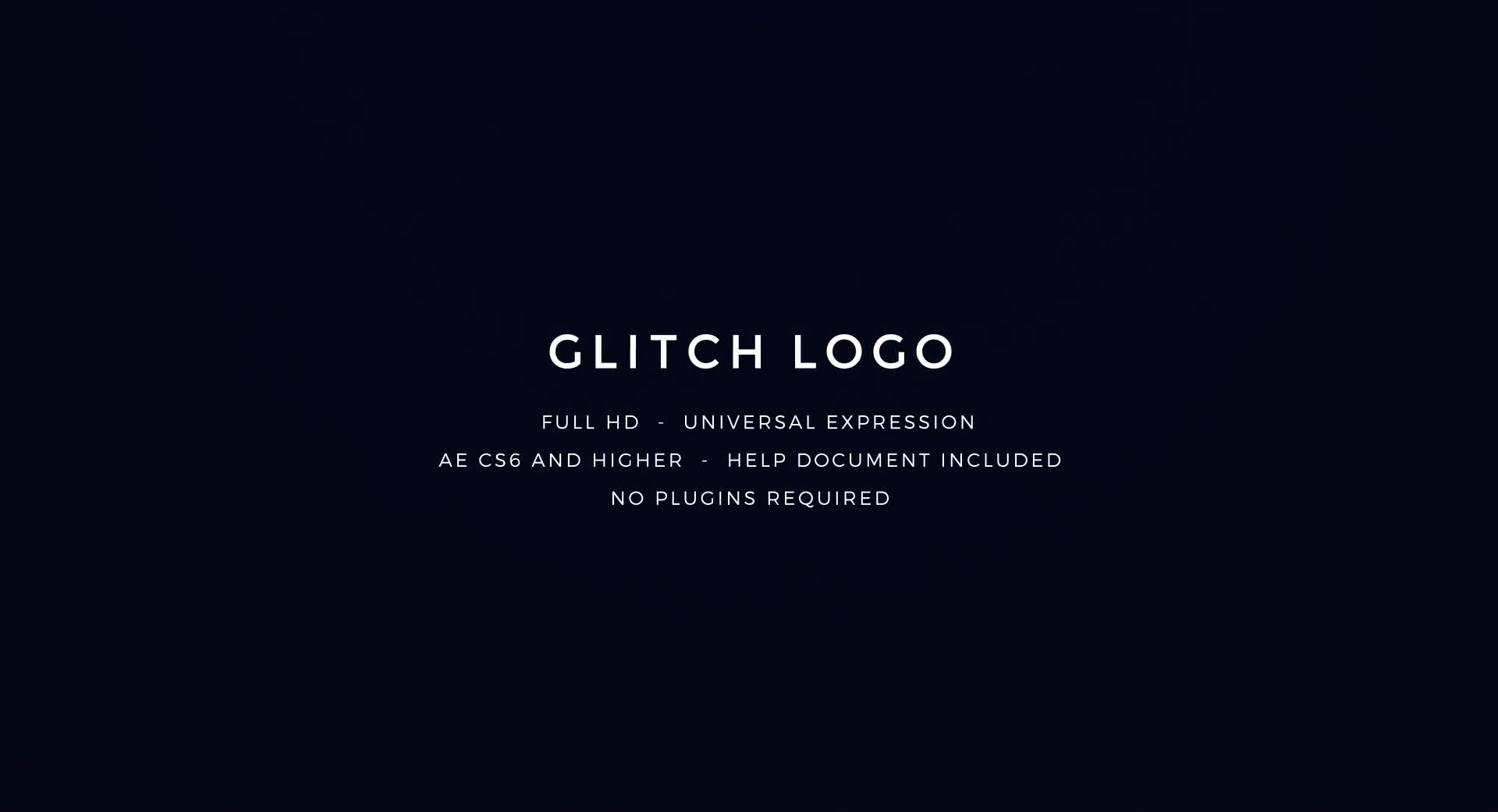 Glitch Logo Videohive 21707980 After Effects Image 1