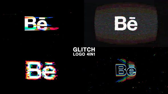 Glitch Logo_4in1 - 39176994 Videohive Download