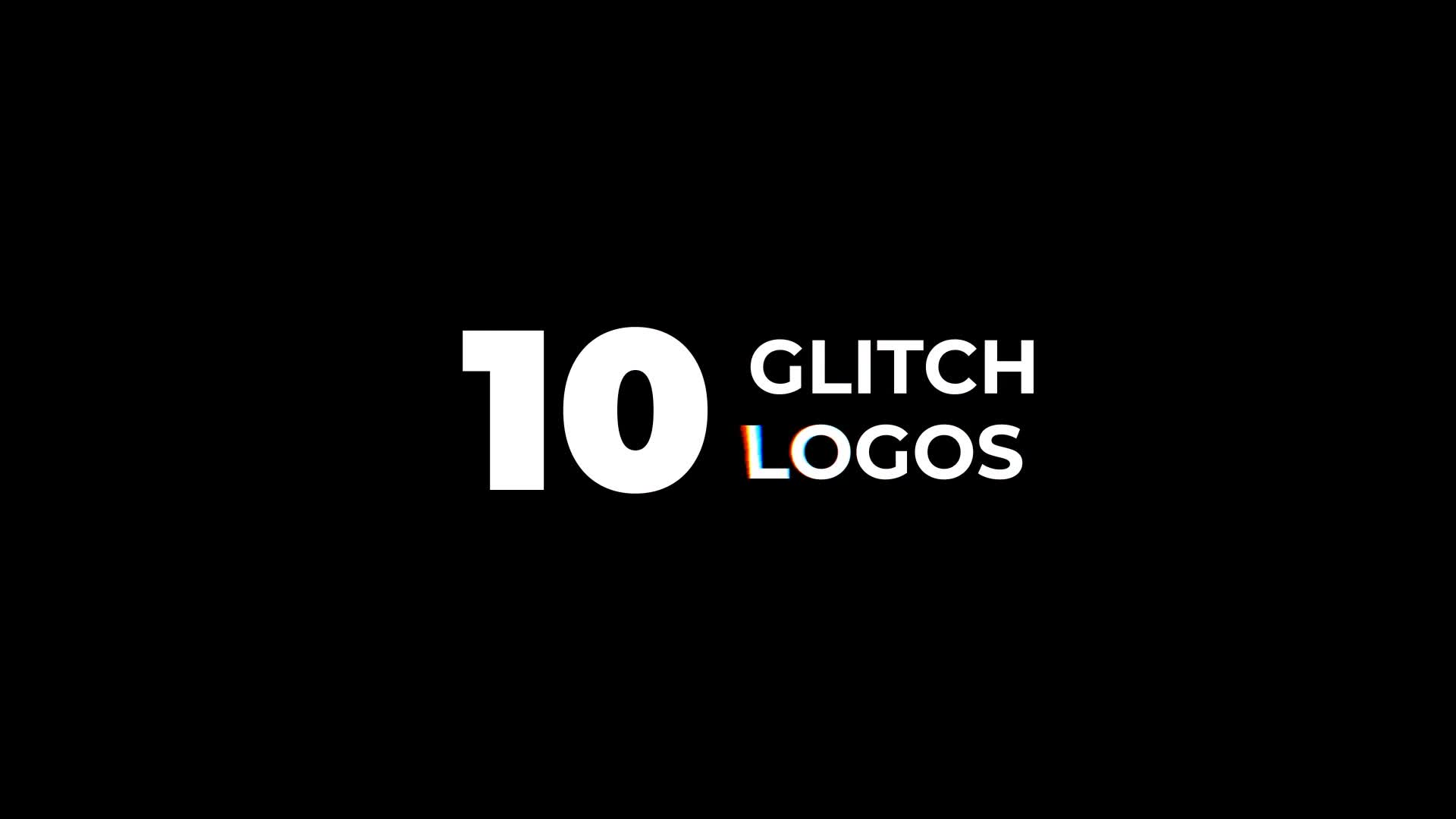Glitch Logos Videohive 33649228 After Effects Image 1