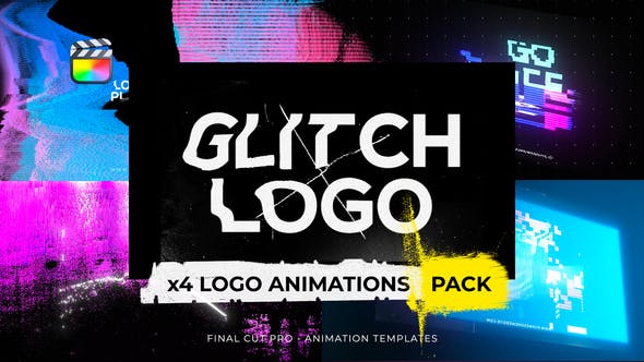 Glitch Logos Intro Pack - Videohive Download 36261282