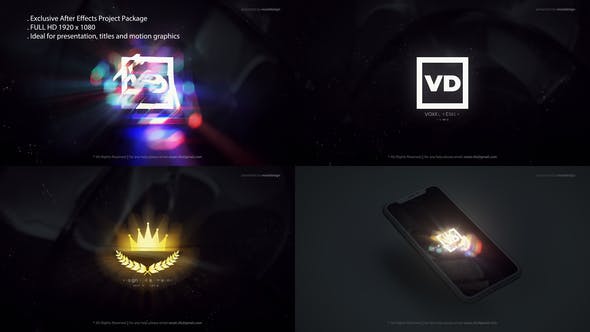 Glitch Logos Transitions Reveal - 29456325 Videohive Download