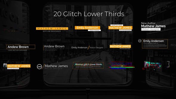 Glitch Lower Thirds - Download Videohive 25001972