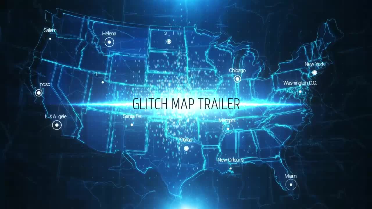 Glitch Map Trailer Videohive 17765733 After Effects Image 1