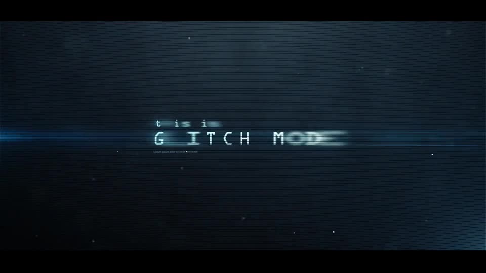 Glitch Mode Text Sequence and Logo Intro - Download Videohive 6230289