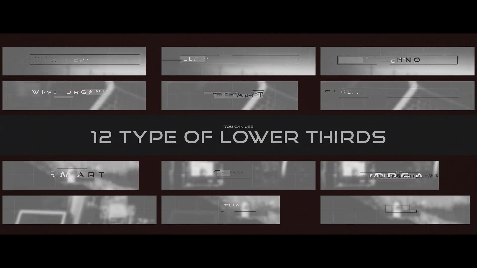 Glitch Modern Lower Thirds - Download Videohive 20952949