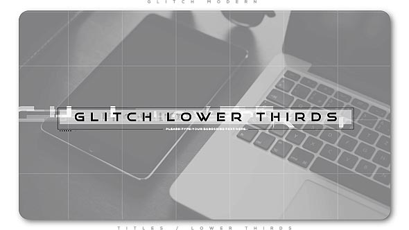 Glitch Modern Lower Thirds - Download Videohive 20952949