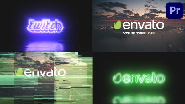Glitch Neon Logo for Premiere Pro - Videohive 39175856 Download