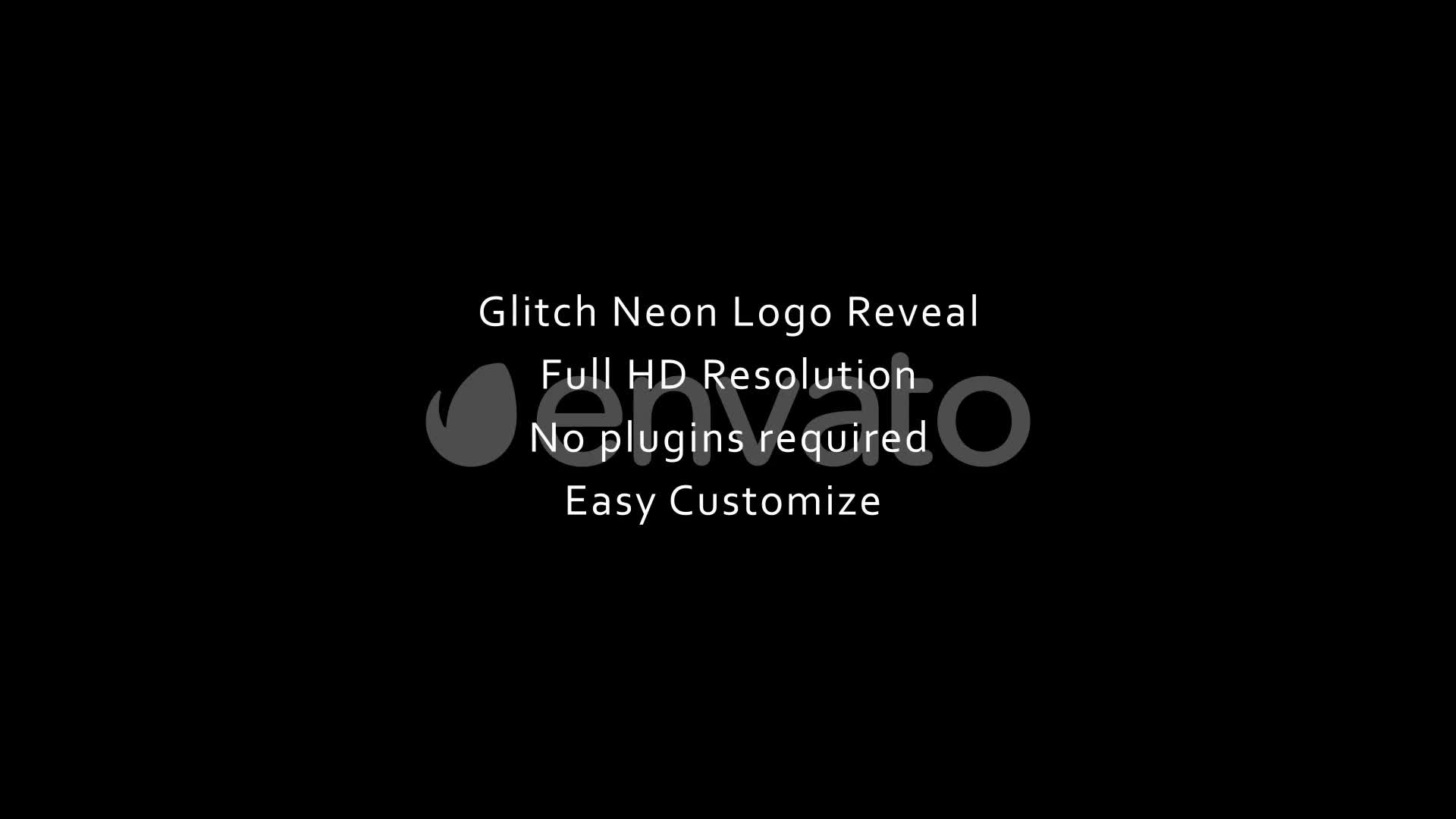 Glitch Neon Logo Reveal Videohive 23684084 After Effects Image 1