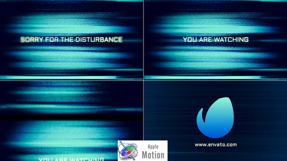 Glitch Noise Logo Apple Motion - Videohive Download 31883885