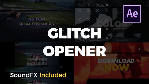 Glitch Opener | After Effects - Download 22108959 Videohive