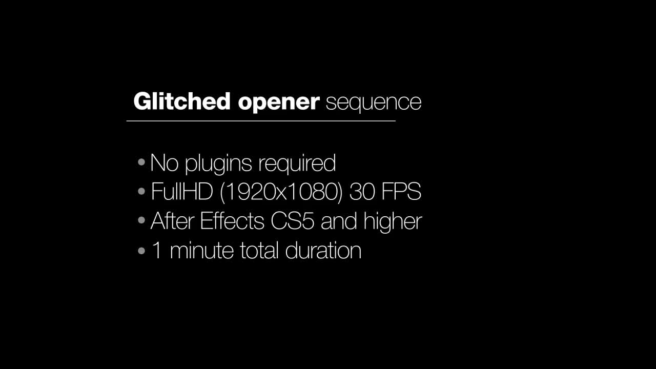 Glitch Opener - Download Videohive 12842089