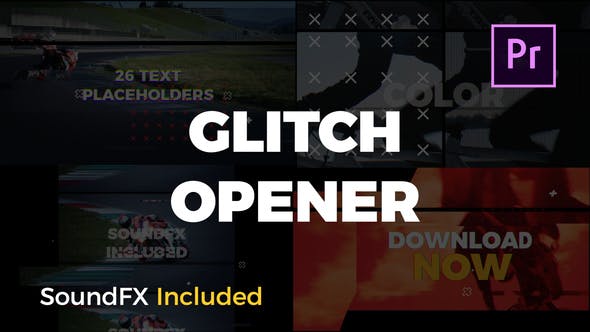 Glitch Opener | Premiere Pro - Download Videohive 21971634