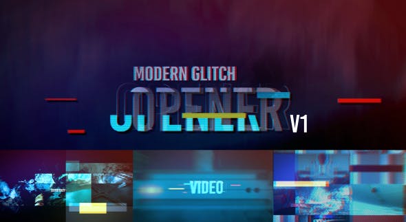 Glitch Opener V1 - Videohive 19656451 Download