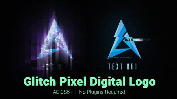 Glitch Pixel Digital Logo - Download 21987563 Videohive
