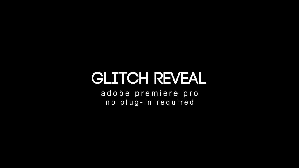 Glitch Reveal Premiere Pro Videohive 25952312 Premiere Pro Image 1