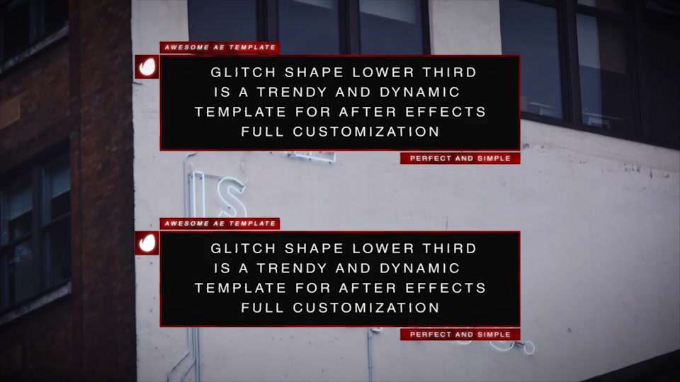 Glitch Shape Lower Third Videohive 20332790 After Effects Image 9