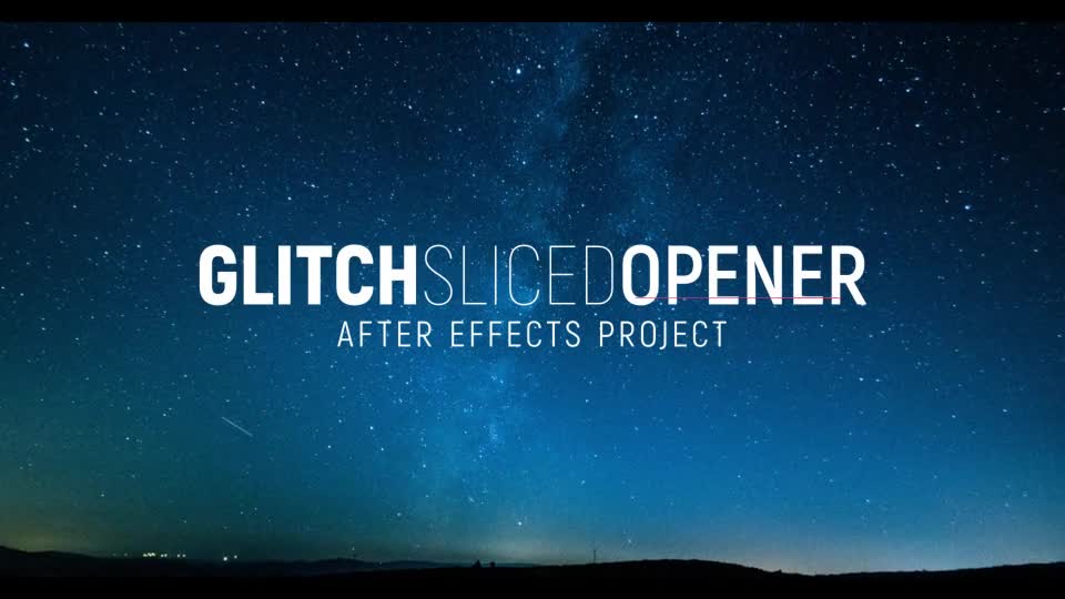 Glitch Sliced Opener Videohive 24119537 After Effects Image 1