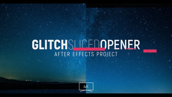 Glitch Sliced Opener - 24119537 Download Videohive