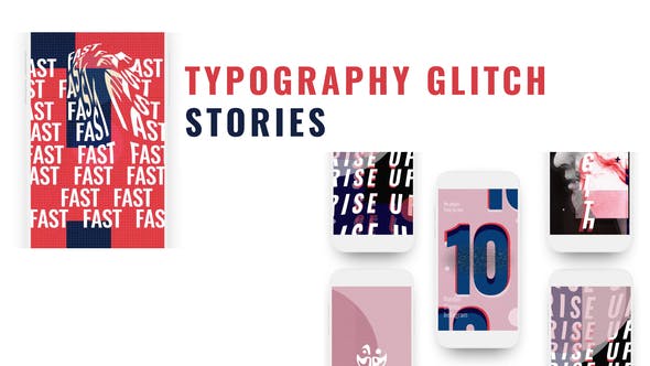 Glitch Stories Typography Pack - 26559346 Download Videohive