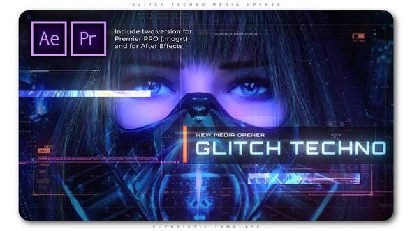 Glitch Techno Media Opener - Download Videohive 28907727