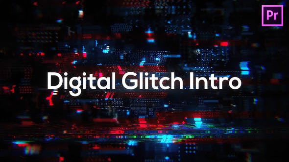 Glitch Technology Intro for Premiere Pro - 33282698 Download Videohive