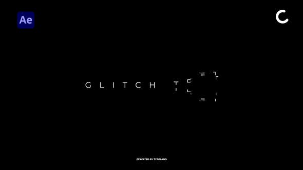 Glitch Text Animations - 35963685 Videohive Download