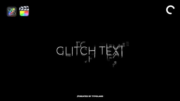 Glitch Text Animations - Videohive 32744027 Download