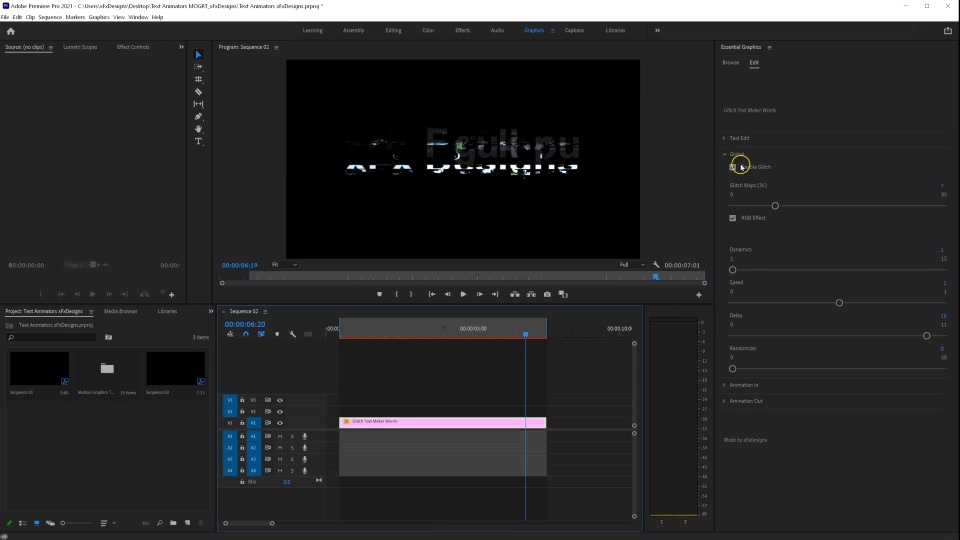 Glitch Text Animator For Premiere Pro MOGRT Videohive 37489864 Premiere Pro Image 7