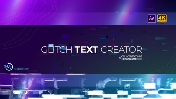 Glitch Text Creator - 29599800 Videohive Download